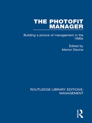 cover image of The Photofit Manager
